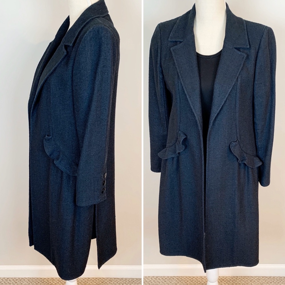 Valentino Soft Tweed Open Front Jacket